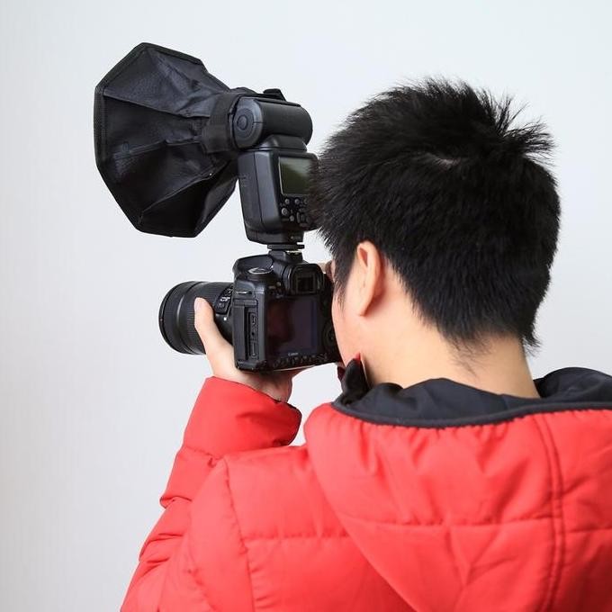 PULUZ OKTA SOFTBOX MINI 20X20CM FOR FLASH GODOX TT600 TT520 TT685 V1