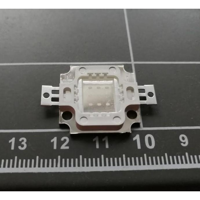 High Power Led 10W Hpl 10Watt Copper Quality Super Bright Blue Biru