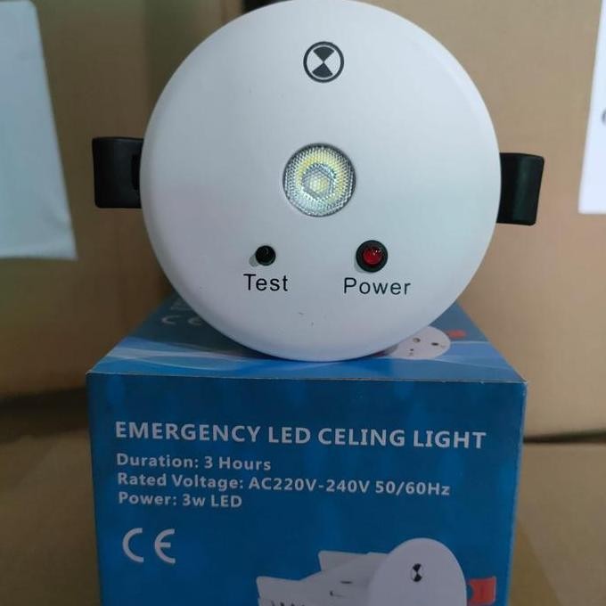 downlight led panel emergency lamp ceiling plafon 3w 3 watt
