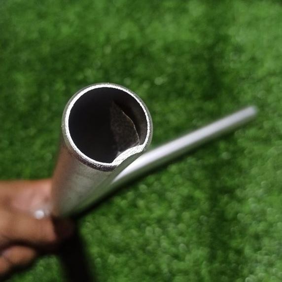 Stang Sepeda Lipat Model T Insert Handlepost 28.6 Silver Alloy Alluminium