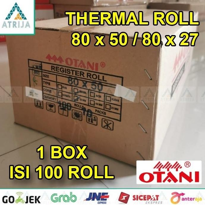 

(1 Box = 100 roll) Kertas Thermal Struk Kasir 80x50 / 80x27