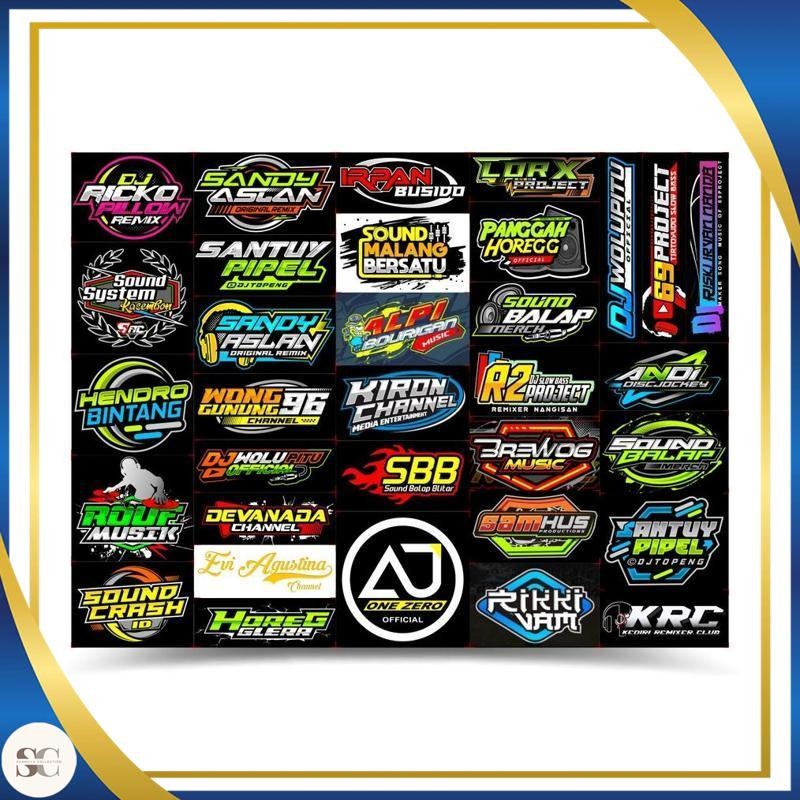 (Berkualitas) Stiker Dj Remixer / 69 Project / Brewog - Pahe Isi 33 -  Ajy Sandy Aslan Ricko Pillow 