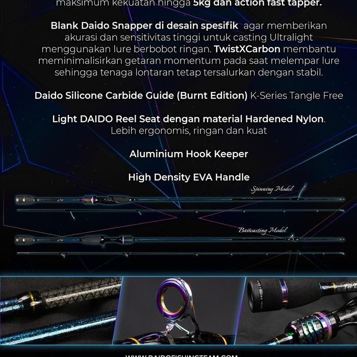 Joran Daido Snapper Ul Carbon Solid 210Cm