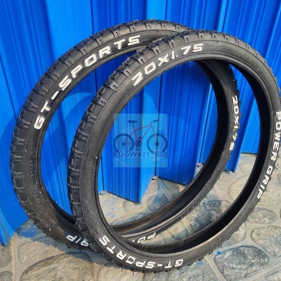 Ban Luar Sepeda Ukuran 20 X 1.75 Luy Stone Power Grip Mini Lipat Bmx Anak Hh Quality