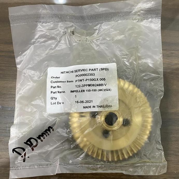 BEBAS ONGKIR - impeller hitachi wtwt-p 150 gx 005 180 gx kipas kuningan brass