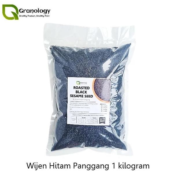 

Wijen Hitam Panggang / Roasted Black Sesame Seed 1 kilogram HT