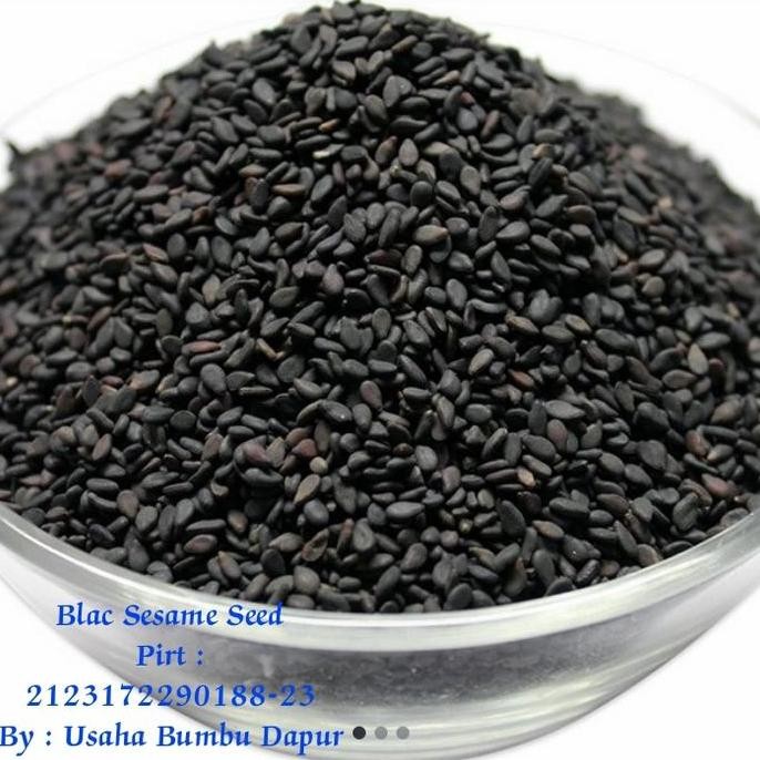 

Premium Quality Black Sesame Seeds / Wijen Hitam 500 Gram HT