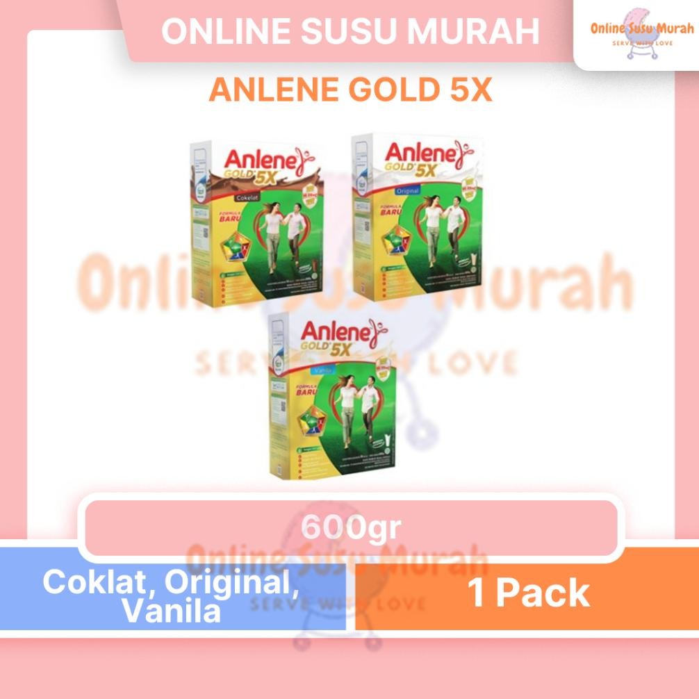 

Anlene Gold 5X 600gr Susu Dewasa Bebas Gula Nugi