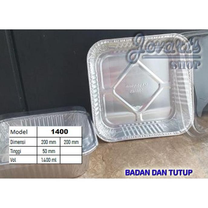 ALU FOIL OX 1400 Best Fresh + TUTUP Cup Alumunium Foil Aluminium
