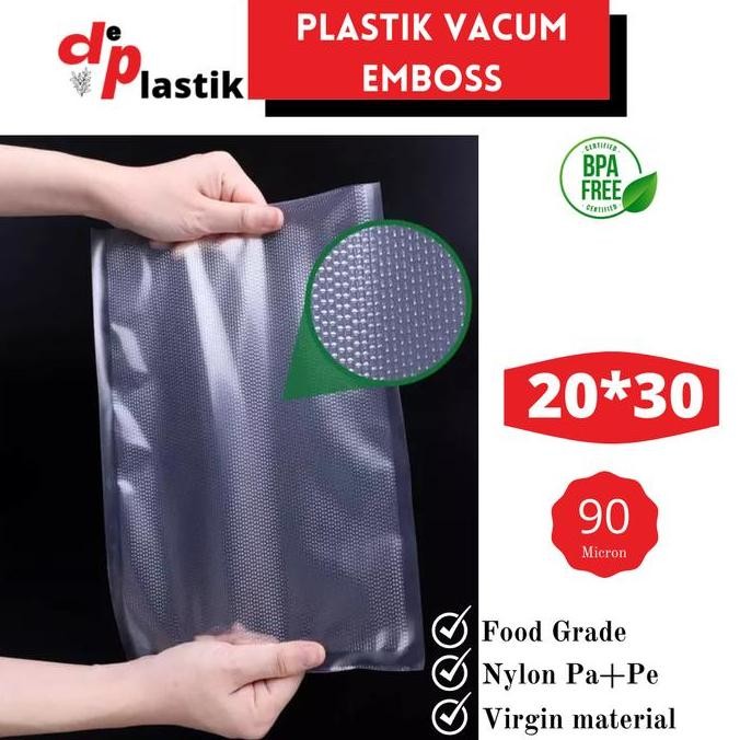 plastik vakum embos 20x30 vacuum embos vakum embos vakum makanan
