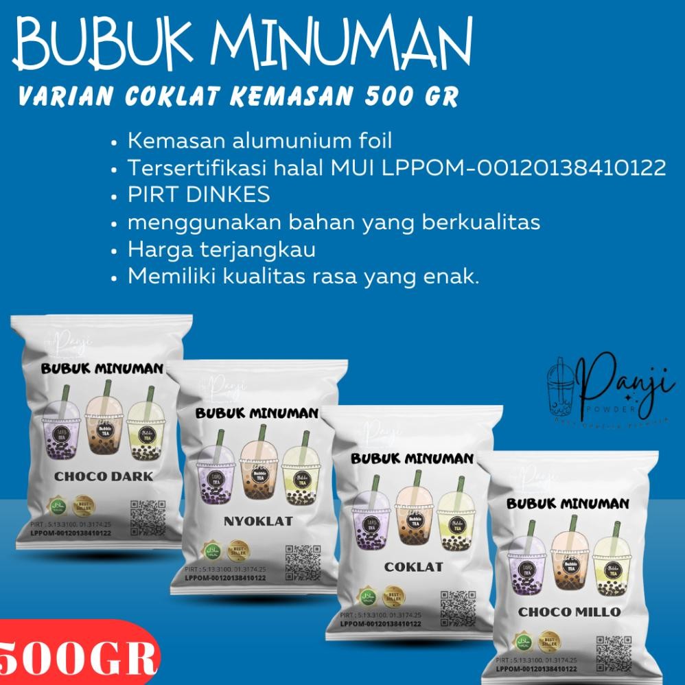

serbuk minuman aneka rasa coklat 500 gram bubuk minuman boba bubuk minuman aneka rasa sticky milk Nugi