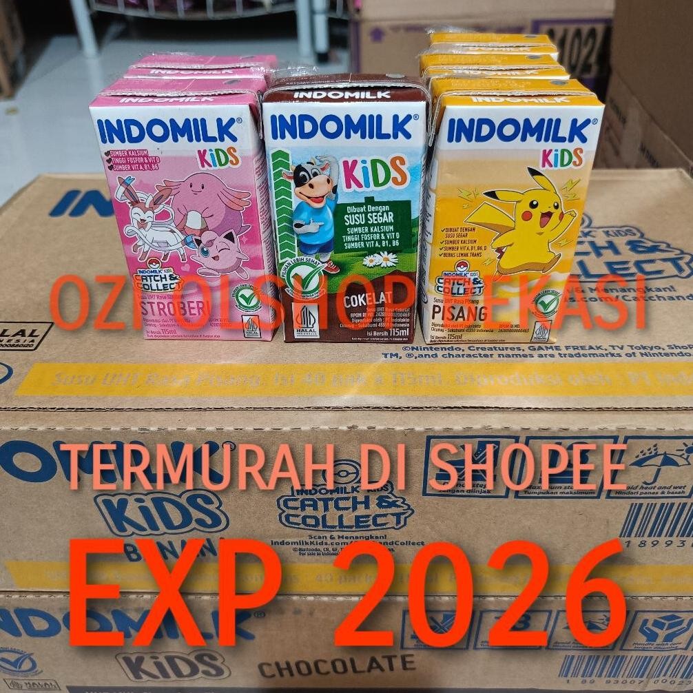 

indomilk kids susu uht rasa coklat dan strawberry perdus isi ( 40 pcs x 115 ml ) FREE BUBLE WRAP Nugi