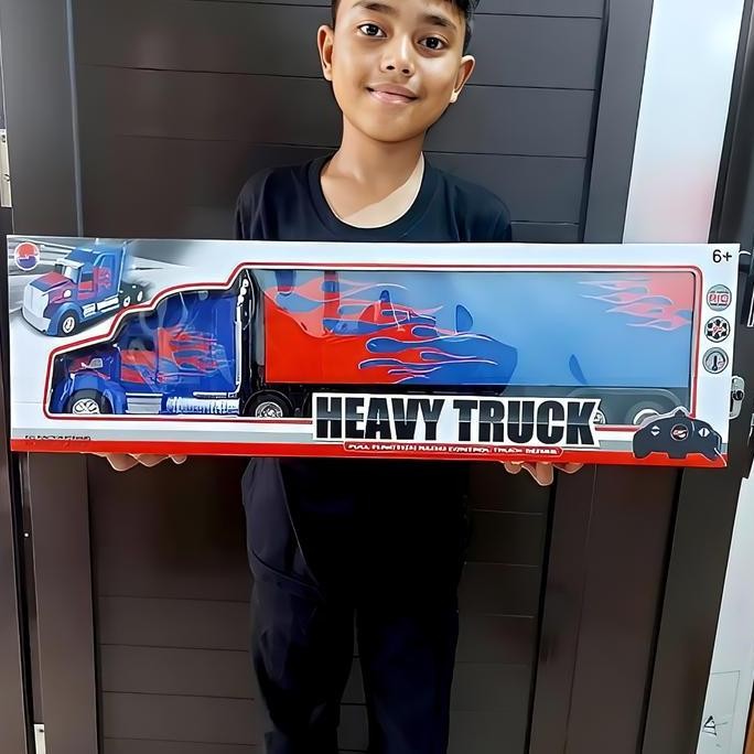 Mainan Mobil Remote Control - RC Truk Kontainer Truck Container Jumbo