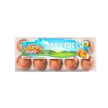 

TELUR AYAM NEGERI HAPPY EGG DAILY FRESH 1 PACK ( 10 BUTIR ) Nugi