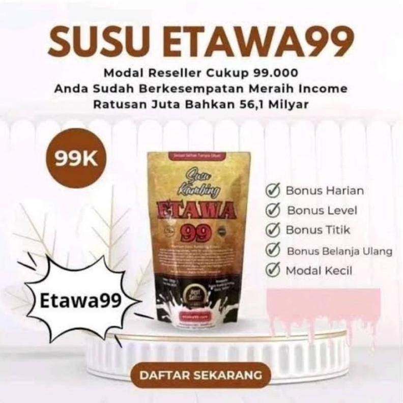 

SUSU KAMBING ETAWA99 PLUS GULA AREN 1 BUNGKUS 250GR ORIGINAL Nugi