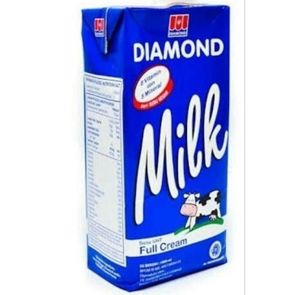 

Diamond SUSU UHT 1 Liter MILK Berlian Full Cream Nugi
