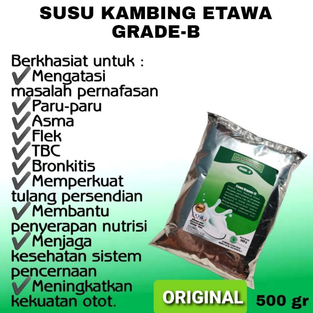 

MURAH SUSU KAMBING GRADE B UKURAN 500GR UNTUK MENGOBATI TBC FLEK ASMA DAN LAMBUNG Nugi