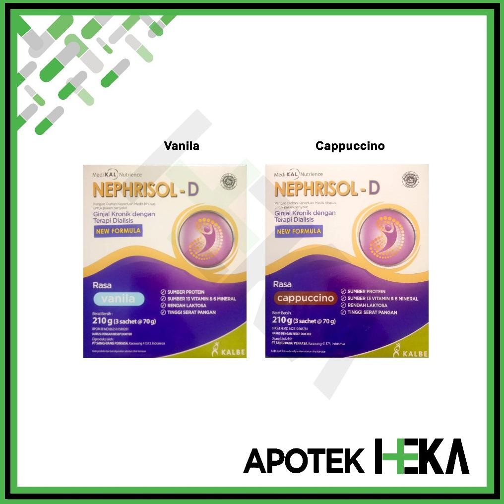 

Nephrisol-D Vanila / Cappucino 210 gram - Susu Pasien Ginjal Dialisis [BOGOR] Nugi