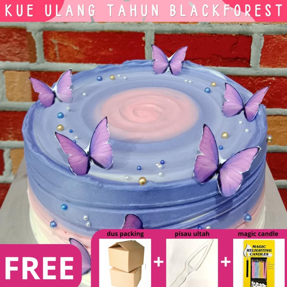 

Korean Cake / Kue Ulang Tahun / Birthday Cake / Blackforest / Kue Ultah Nugi