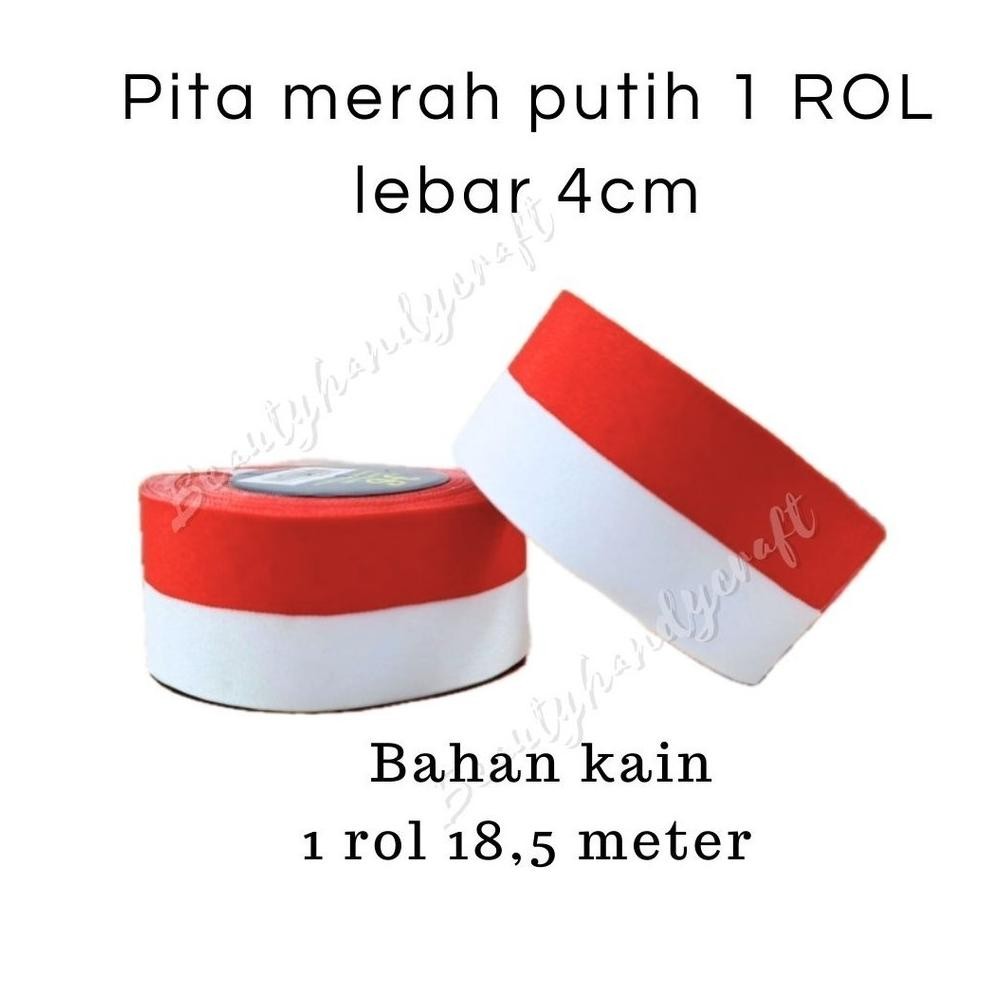 

Pita Bendera Merah Putih 1 ROL Lebar 4cm Pita Agustusan HUT RI Nugi