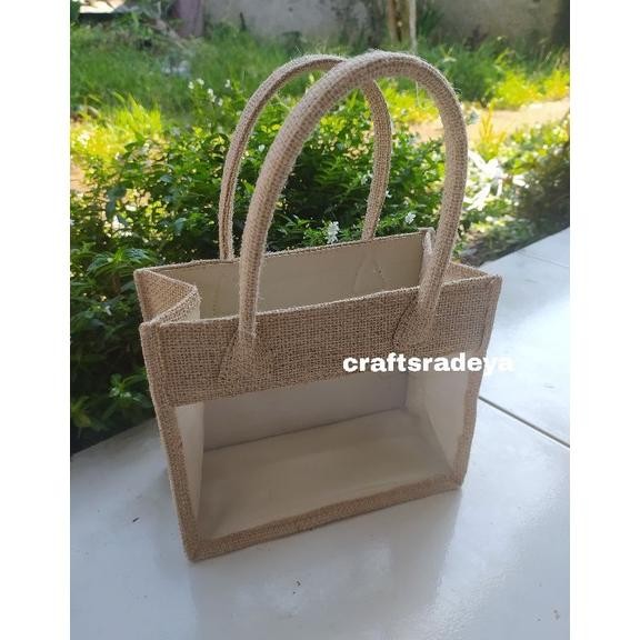 

TAS MIKA Full Kain Goni Premium / Jutebag Hampers Parsel / Goodiebag Jute Gift Nugi