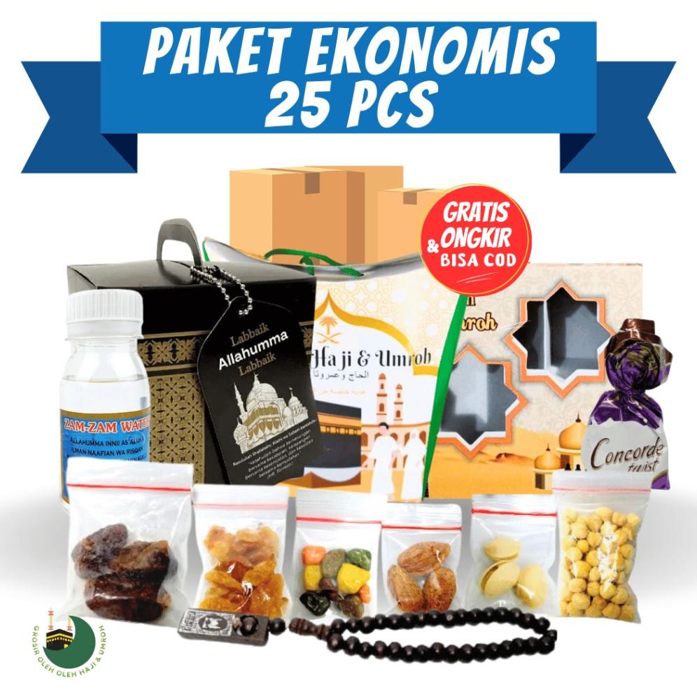 

Paket Oleh Oleh Haji dan Umroh Ekonomis Dus Tali teng-teng Kabah 25 paket Hampers Premium Terlengkap Nugi