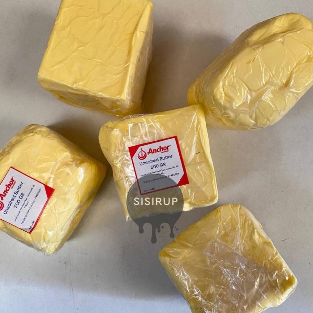 

500 GR Unsalted Butter Anchor 500 gram / Butter Anchor / Unsalted Butter Nugi