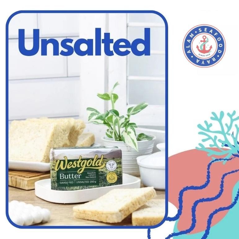 

Westgold Unsalted Butter/Grass Fed Butter/Butter Sehat/Butter Mentega/Dairy Butter Nugi