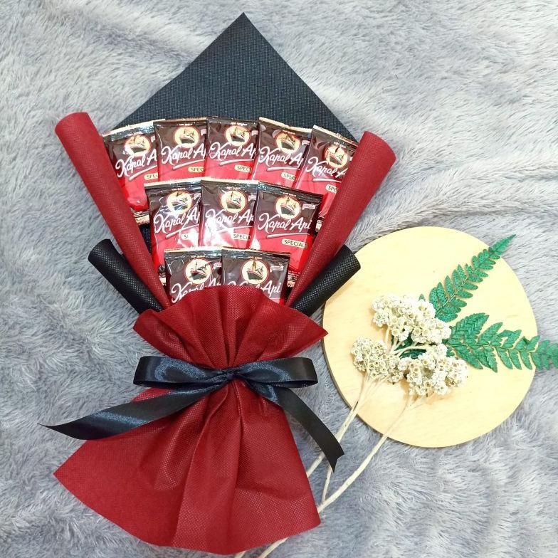 

buket kopi kecil murah hadiah wisuda Nugi