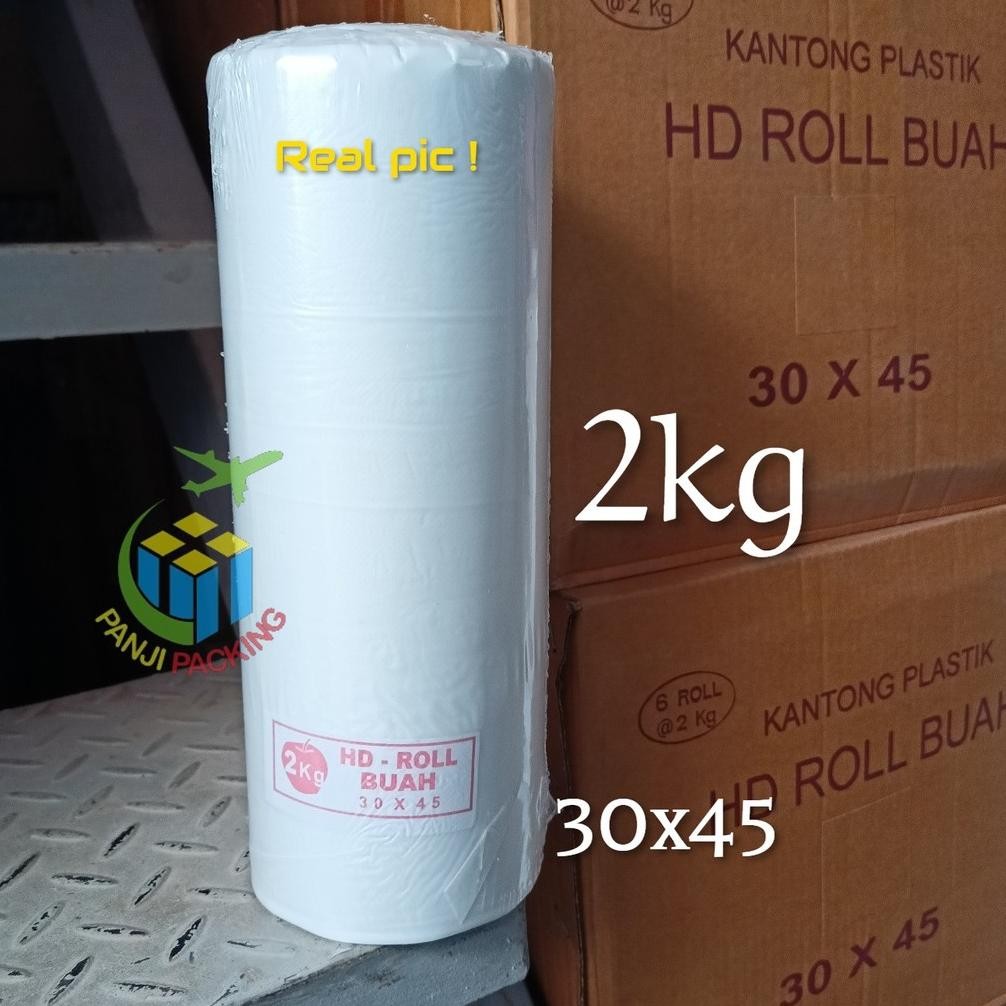 

Kantong Buah Sayur Telur Plastik Fotocopy HD Roll 30x45 Plastic 2kg Bungkus Supermarket Nugi