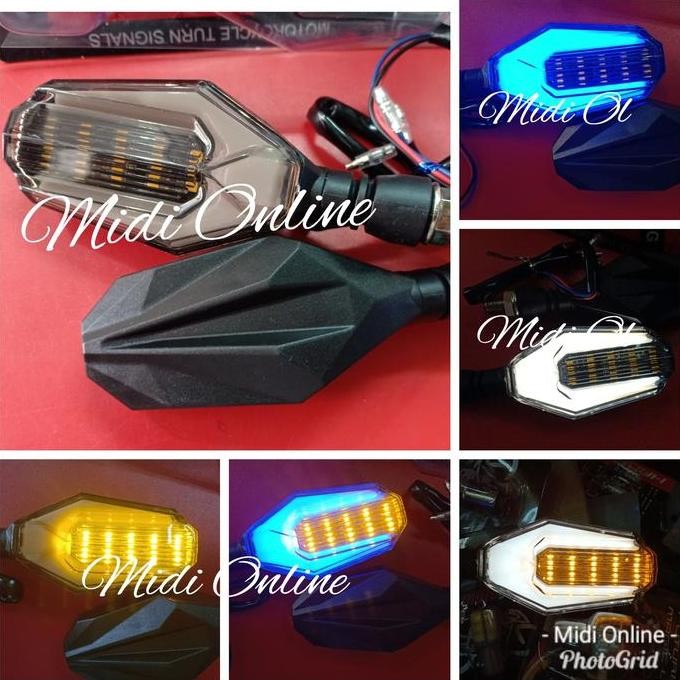 LAMPU DAJJAL LAMPU MOTOR  TERANG LAMPU SEIN MOTOR - LAMPU SEN LED GARPU - LAMPU SEIN 2 TONE