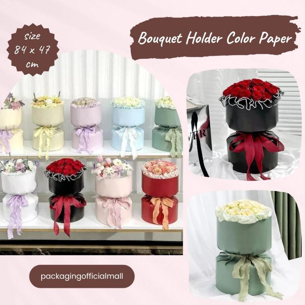 

BOUQUET HOLDER COLOR PAPER / TEMPAT BUKET BUNGA / KERTAS BUNGA / CELLOPHANE / FLOWER HOLDER Nugi