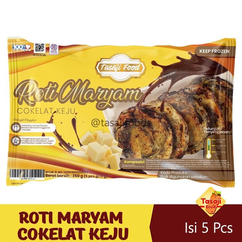 

Tasaji Roti Maryam Cokelat KEJU Isi 5 Pcs Nugi