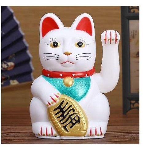 Maneki Neko Sempoa | Kucing Keberuntungan 16cm