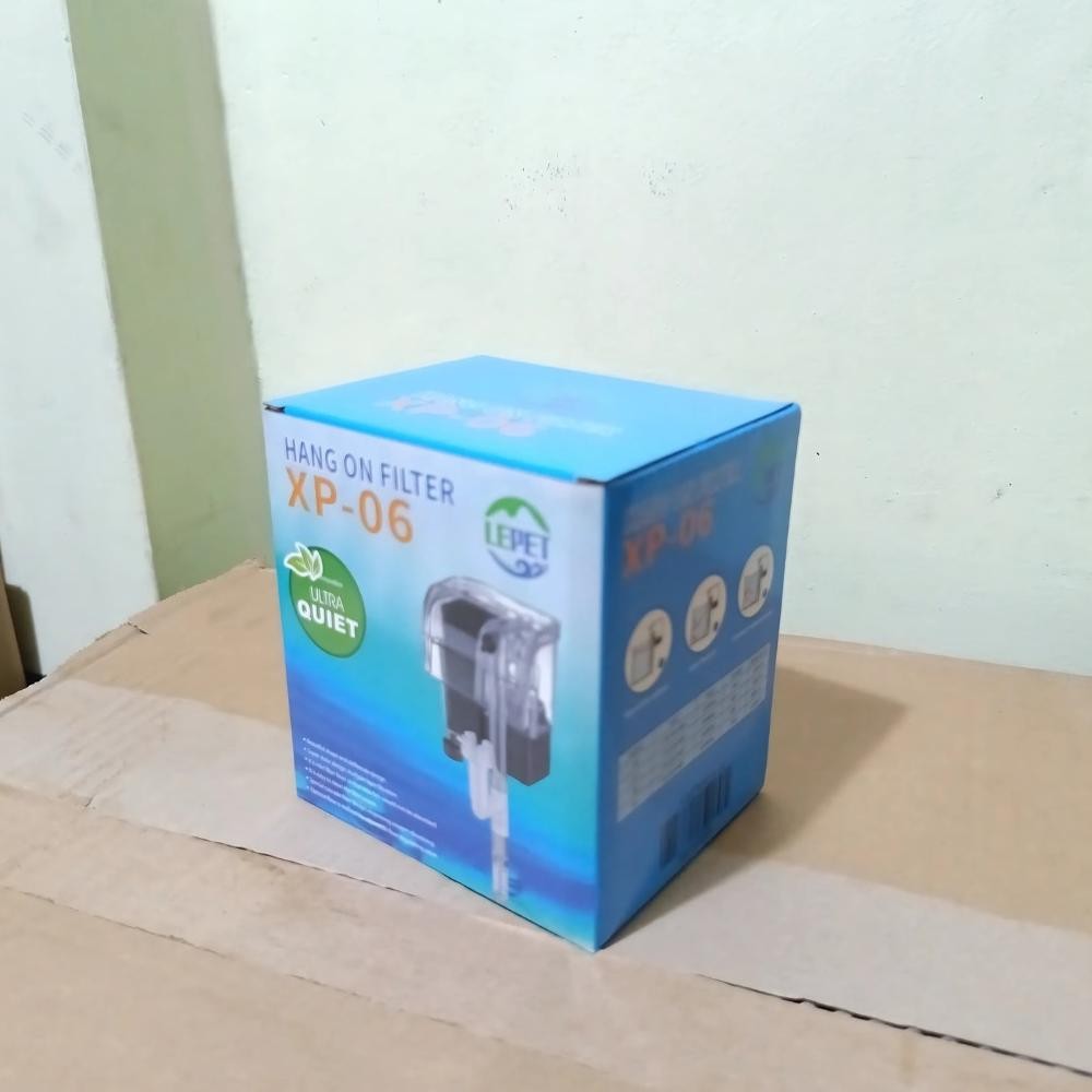 Terbaik LEPET FILTER GANTUNG AKUARIUM AQUASCAPE XP06 FREE BATU FILTER 100G 