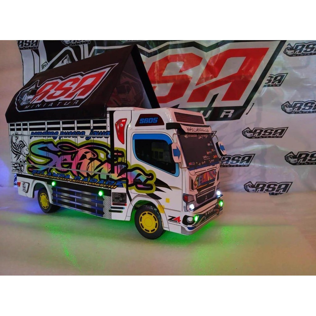 Miniatur Truk Oleng SELINDA Stiker Hologram super jumbo