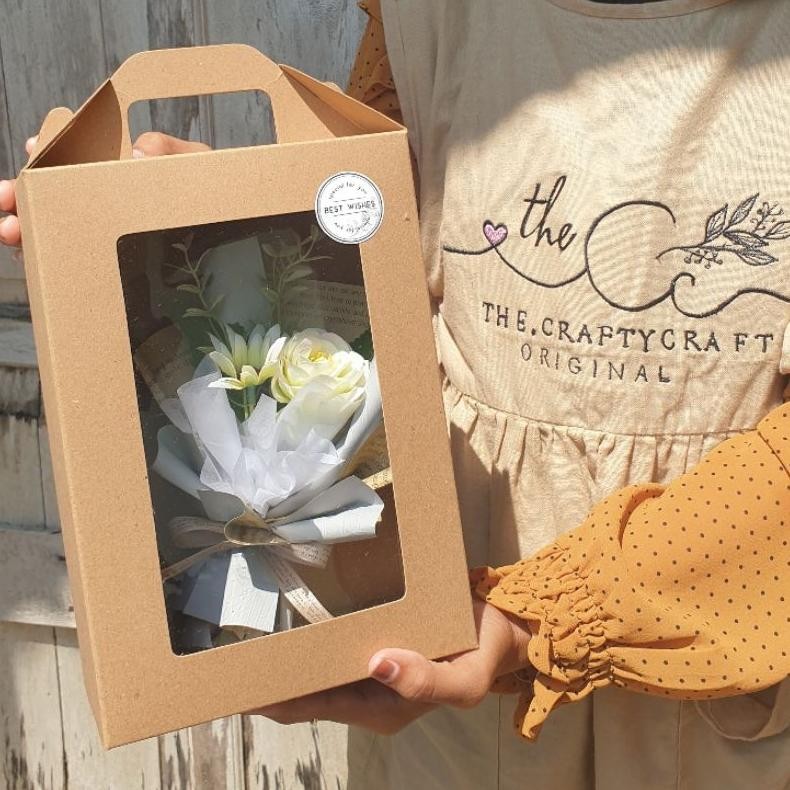 

Gift Flower Box | Kado Buket Bunga Box | Hadiah Simple Bouquet Rose Nugi