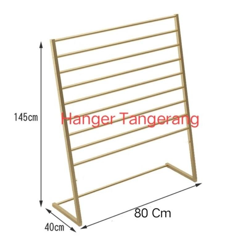 Terlaris Gawang Pasmina Atau Gantungan Jilbab 9 Susun Gold