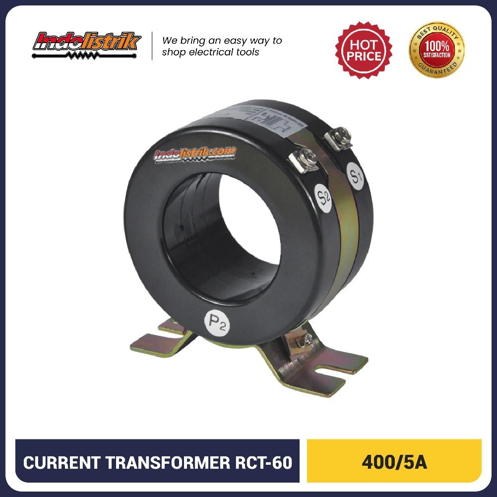 Current Transformer 400 / 5 A RCT - 60 TAB Round CT - Kualitas Pilihan