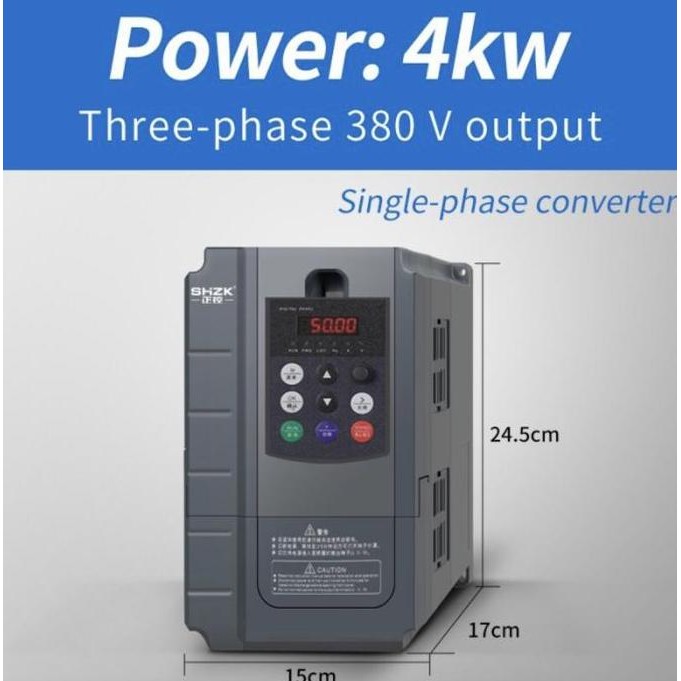 Shzk Inverter 4Kw Ac 220V 1P - 380V 3P Single Phase Three Phase Vfd