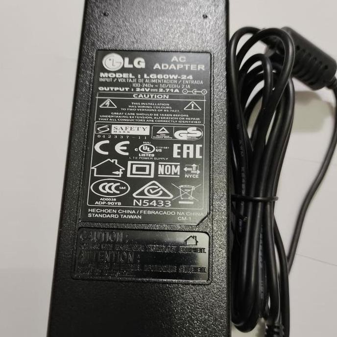 NEW NEW Charger Adaptor TV LED LCD Monitor LG 24V 2,71A 22LS3300 19LS3300