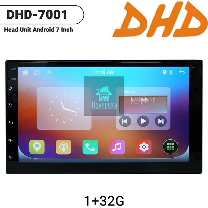 TERBARU - Head Unit Mobil - Double din - Android - 7 inch - RAM 1/2 GB -  DHD 7001 - Car Head Unit