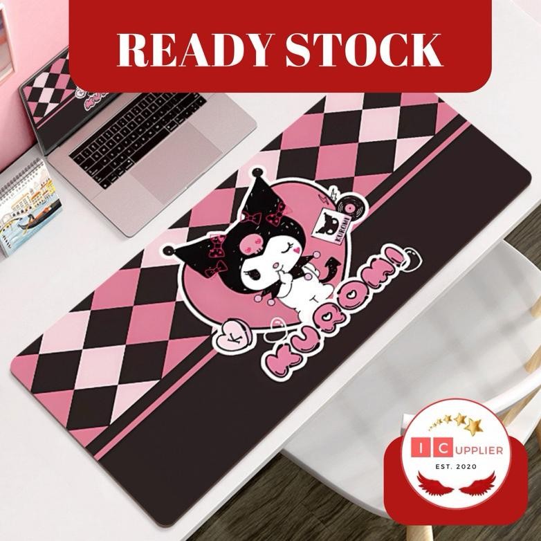 Terlaris [Limited Edition] Icupplier Premium Cute Gaming Mouse Pad 80X30Cm Tebal 3Mm Motif Kuromi Bl