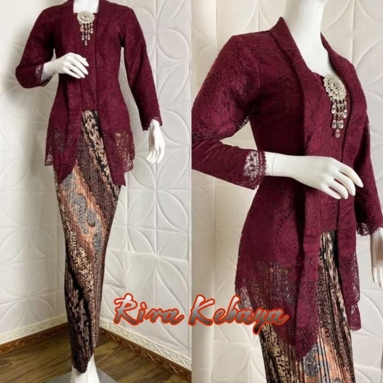 [kajirtjaya - ] Stelan Kebaya Abaya Stelan Tunik Encim Kebaya Kartini Baju Kartini Baju Seragaman Pe