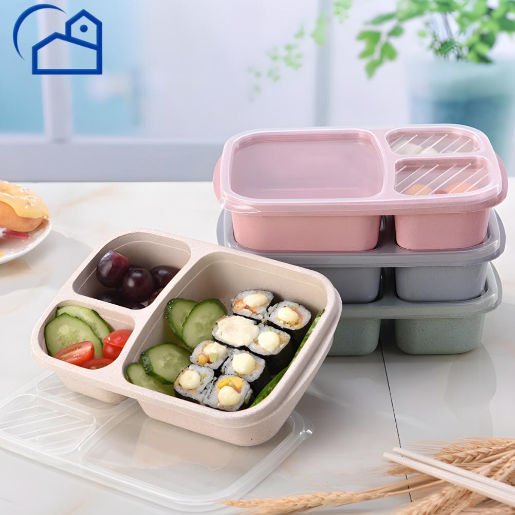 Terbaik Lunch Box Set Kotak Makan Bekal 1L Free sendok garpu set 31003 NO BOX ..
