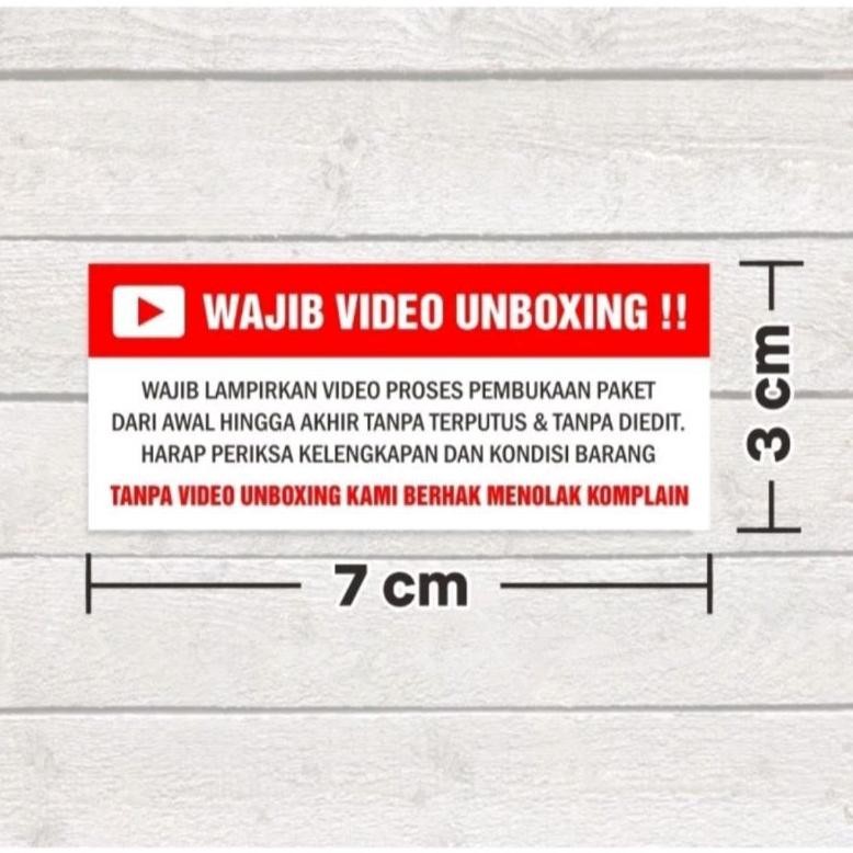 

Terlaris STIKER WAJIB UNBOXING ROLL ISI 500 PCS VIDEO FRAGILE ,,