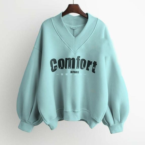 Baru - SWEATER WANITA - COMFORT SWEATER VNECK - SWEATER WANITA TERBARU ..