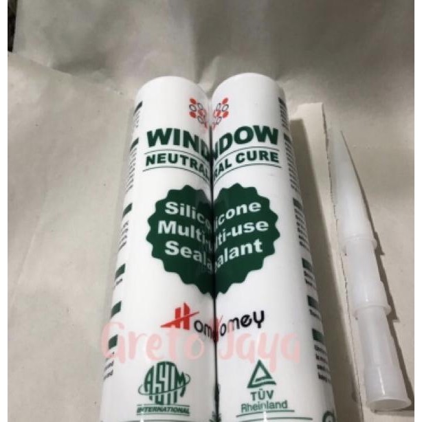 Terjangkau - ( Window GRH ) Lem Kaca Silikon Sealant Silicone Netral Neutral WINDOW GRH Sealan Silic
