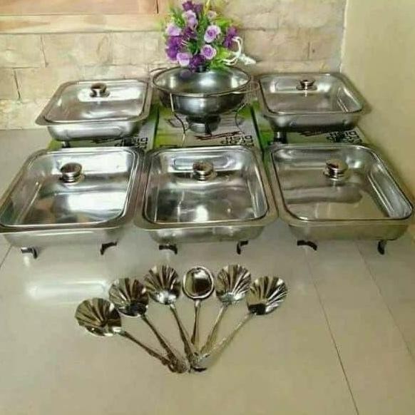 PRASMANAN SET STAINLESS TUTUP FULL KACA LC