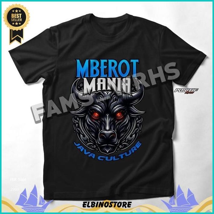 | Baju Kaos Mberot Mania Pia Wanita Distro Bantengan Malangan Wisanggeni Murah